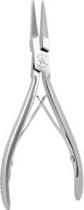 Excelta Plier, 2 Star Medium Flat .025" x .060" Nose, Stainless Steel, Cleanroom Safe