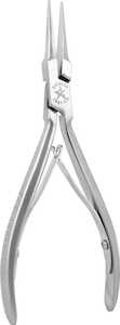 Excelta Plier, 2 Star Medium Needle Nose, Stainless Steel, Cleanroom Safe