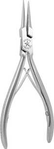 Excelta Plier, 2 Star Medium Needle Nose, Stainless Steel, Serrated Jaws, Cleanroom Safe