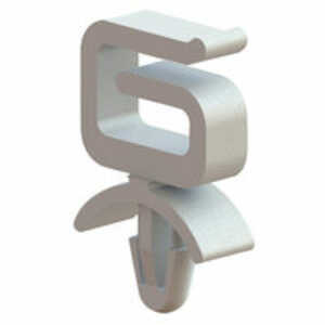 Essentra Optical Fiber Wire Saddle, Arrowhead Mount, .34" L, .1 x .28" Bundle Capacity, Nylon, Natural, 1000/Pack