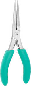 Excelta Plier, 2 Star Large Needle Nose, Serrated Jaws, 440 Stainless Steel