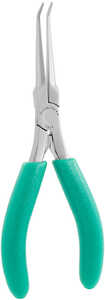 Excelta Plier, 2 Star Large 45° Bent Nose, 440 Stainless Steel