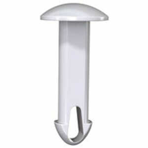 Essentra Push Rivet, .098" Mounting Hole Dia, .177" L, Nylon, Natural, 1000/Pack