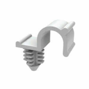 Essentra Fir Tree Cable Clip, .125" Bundle Capacity, Nylon, Natural, 1000/Pack