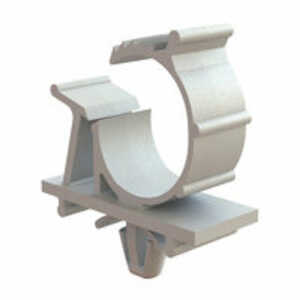 Essentra Arrowhead Mount Cable Clip, .75" L, .4" Bundle Capacity, Nylon, Natural, 100/Pack