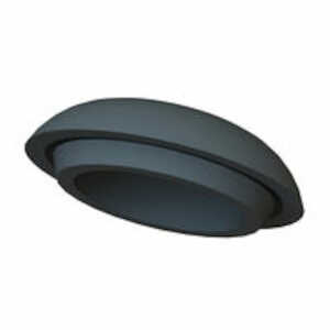 Richco .5" Body Plug, Domed Head, .92" Diameter, Silicone Rubber, Black, 1000/Pack, 1000/Pack