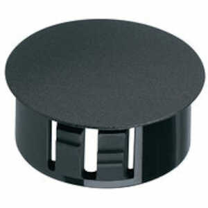 Micro Plastics .187" Hole Plug, Domed, .234" H, Nylon, Black, 1000/Pack