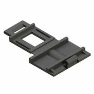 Essentra Adhesive Mount Cable Clip, .39" L, .228" Bundle Capacity, Nylon, Black, 1000/Pack