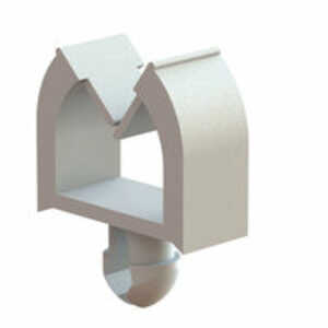 Essentra .067" Teardrop Wire Saddle, Rectangular, .04 x .19" Bundle Capacity, Nylon, Natural, 1000/Pack