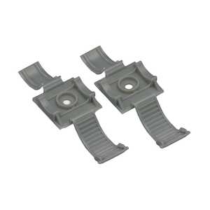 Panduit Adjustable Cable Clamp, .68" Max Bundle Dia, Polypropylene, Gray, 100/Pack
