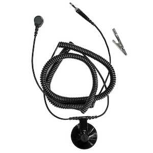 SCS 10' Wrist Strap Coil Cord with 5' Ground Cord, 1 Meg Resistor