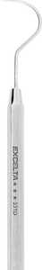 Excelta Probe, .5" Radius Hooked Mini Fine Tip, Conductive, Stainless Steel w/ .01" Tip