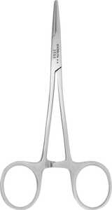 Excelta Hemostat, 5" Straight, Stainless Steel, Serrated