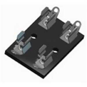 Keystone Rivet Mount Fiberglass Base Holder for 2 3AG Fuses
