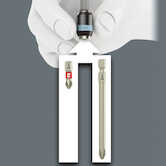 Wera Tools 3888/4/1 K Rapidaptor Universal Bit Holder, Stainless, 1/4" x 50 mm