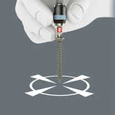 Wera Tools 3888/4/1 K Rapidaptor Universal Bit Holder, Stainless, 1/4" x 50 mm