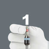 Wera Tools 3888/4/1 K Rapidaptor Universal Bit Holder, Stainless, 1/4" x 50 mm