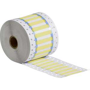 Brady 1" Core Double Sided PermaSleeve Polyolefin Wire Marking Sleeves, .094" Dia x 1" W, Yellow, 2000/Roll