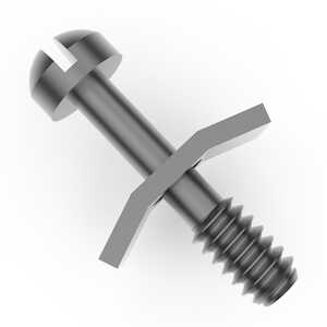 RAF 4-40 Steel Fillister Head Mounting Screw, 0.5"L