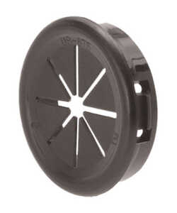 Heyco .5" Shorty Flexible Shutter Bushing, .6" Head Diameter, Black