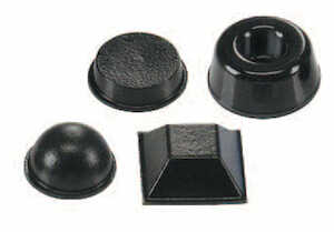 Heyco Pyramid Adhesive-Backed Bumper, .50" Diameter, .15" H, Polyurethane, Clear