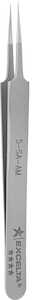 Excelta TealShield/Ergo-Tweeze Tweezer, 4 Star Straight Tapered Ultra Fine Point, Anti-Mag. Stainless Steel, Anti-Microbial