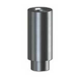 Keystone 1/4" Round Brass Swage Spacer, 1/2" L, Nickel Plate