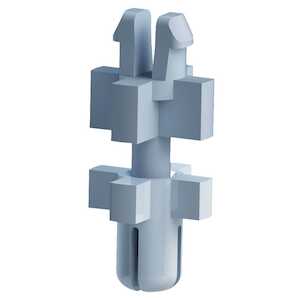 Richco Snap Lock Support, Rivet Mount, .062" Panel Thickness, .118" L, Nylon, Natural, 1000/PK