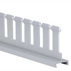 Panduit Panduct® Slotted Divider Wall, PVC, 2" H x 6' L, Light Gray