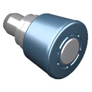 Southco Spring Loaded Plunger, Flare-in, Large Size, with Hold-Open Feature, Steel, Blue Knob