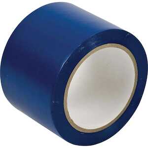 Brady Floor Tape, Abrasion Resistant Vinyl, Solid Blue, 3"