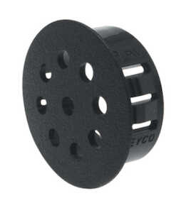 Heyco Vent Plug, 10 Holes, 1.31" Head Diameter