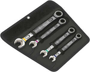 Wera Tools 6000 Joker 4 Imperial Set 1 Set of Ratcheting Combination Wrenches, Imperial, 4 Pieces