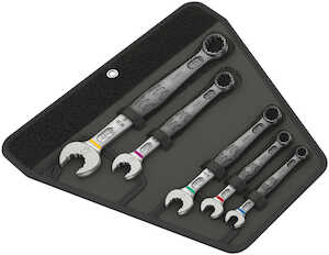 Wera Tools 6003 Joker 5 Imperial Set 1 Combination Wrench Set, Imperial, 5 Pieces