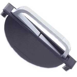 Southco Concealed Pull, Large Size, Plastic Housing, Black, Aluminum Handle, Silver