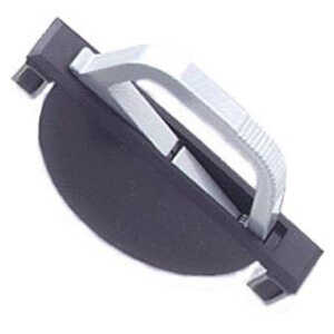 Southco Concealed Pull, Medium Size, Plastic Housing, Black, Aluminum Handle, Silver