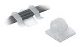 Heyco Adhesive Mount Cable Clip, .47" L, .25" H, Nylon, Natural