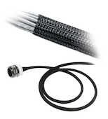 Heyco Braided Sleeving, .25" Bundle Diameter, Polyester, Black