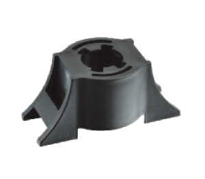 Heyco #10 Snap over Bolt Cable Tie Mount, .6 x .96", Nylon, Natural