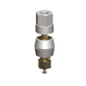 Keystone 10-32 Insulated Binding Post, Hex Head, White, .625", Brass, Gold Plating