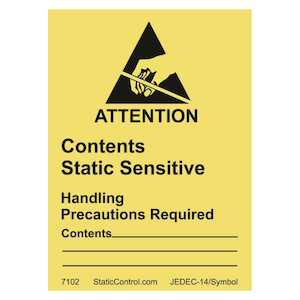 SCS Destructible RS-471 Caution Label, 1.8" x 2.5", 500/Roll