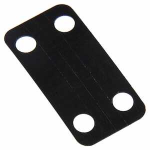 Panduit Marker Plate, 1.5" x 0.75" (38.1 mm x 19.1 mm), Weather Resistant Black, 100/Pack