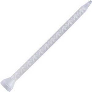 Loctite 200/400 ml Round Mix Nozzle, Stepped Tip, 7.3" Overall Length, 6.3 mm I.D. 24 elements, 1:1, 2:1 mix ratios, C style cartridges, 10/Pack