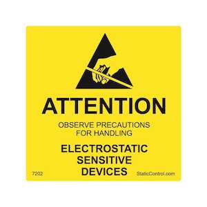 SCS Destructible RS-471 Caution Label, 2" x 2", 500/Roll