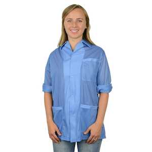 Desco Smock, Snap Cuff, 2XL, Blue