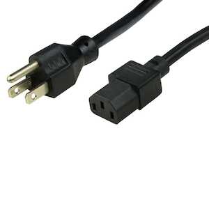 SCS IEC C-13 Power Cord, North America Plug