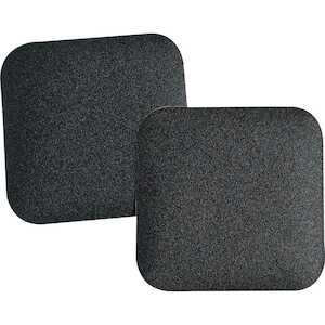 Brady Anti-Skid Tape Cleat, Grit-Coated Polyester, Solid Black, 5.5" x 5.5"