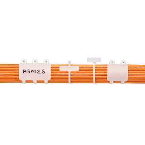 Panduit Dome-Top Barb Ty Marker Tie, Flag, 4.6" (117 mm) L, Miniature, Weather Resistant Nylon, Black, 1000/Pack