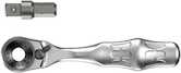 Wera Tools 8001 A Zyklop Mini 1 Bit Ratchet 1/4" SB with 1/4" Drive, 2 Pieces