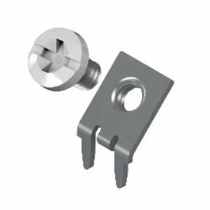 Keystone 45° Slim-Line PC Screw Terminal, 6-32 Thread, White, .36" L